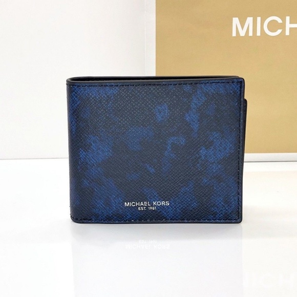 NIB MICHAEL KORS Mens Kent 3 in 1 Billfold Wallet - Picture 3 of 8